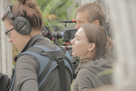 Zoomed in picture of a production team.