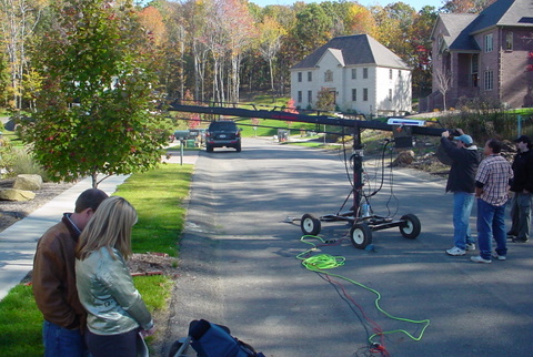 An image of people working on a shoot.